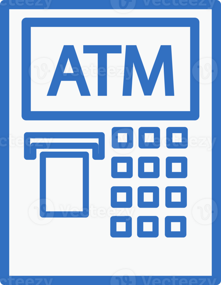 atm icon line design, monoline icons. png