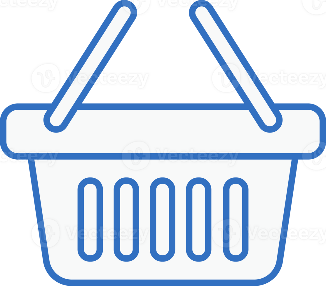 shopping basket icon line design, monoline icons. png