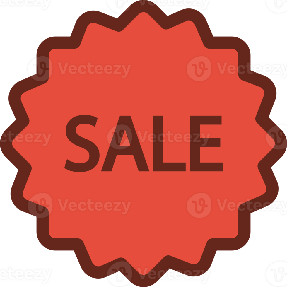 sale tag flat icon 3 colors. png