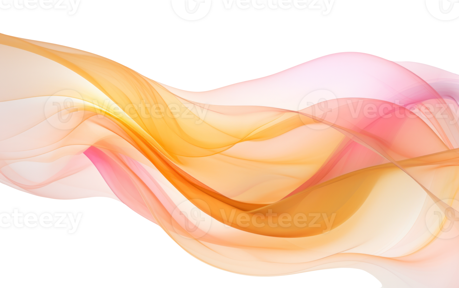 colorful abstract wave on transparent background png