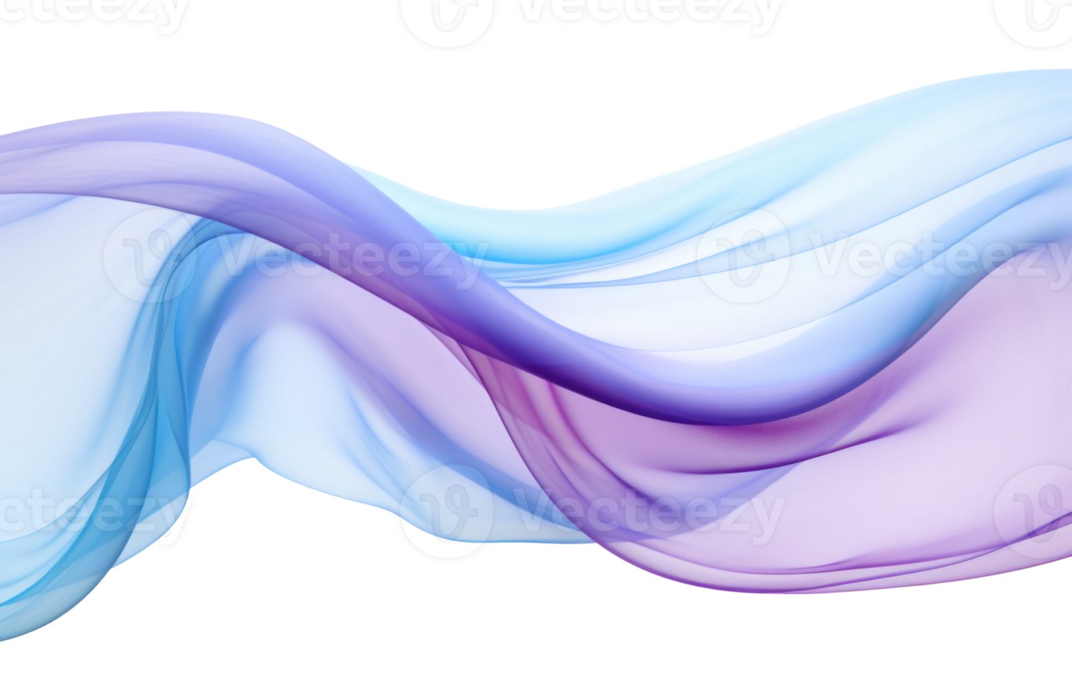 colorful abstract wave on transparent background png