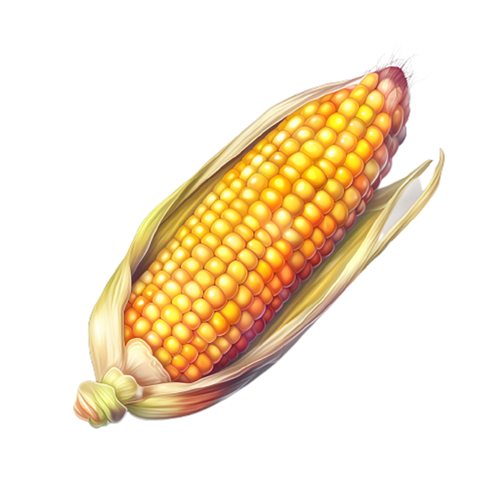 dibujos animados dulce maíz generativo ai png