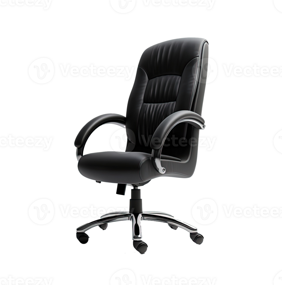 Office chair isolated on transparent background. PNG file, cut out. AI Generated