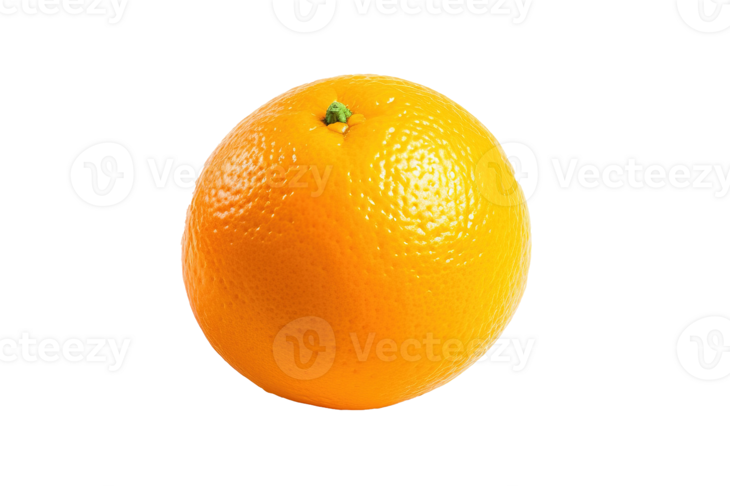 Orange isolated on transparent background. PNG file, cut out. AI Generated