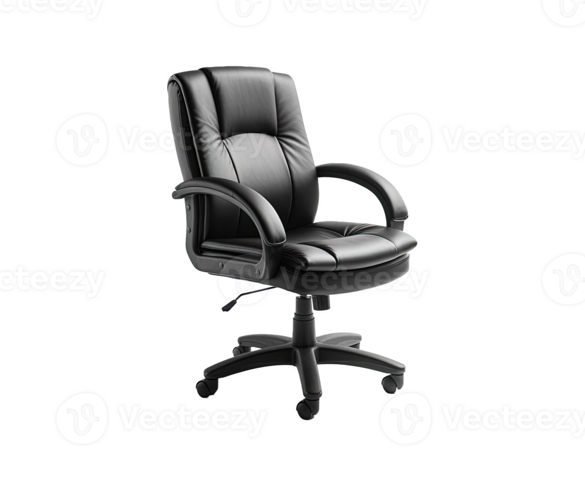 Office chair isolated on transparent background. PNG file, cut out. AI Generated