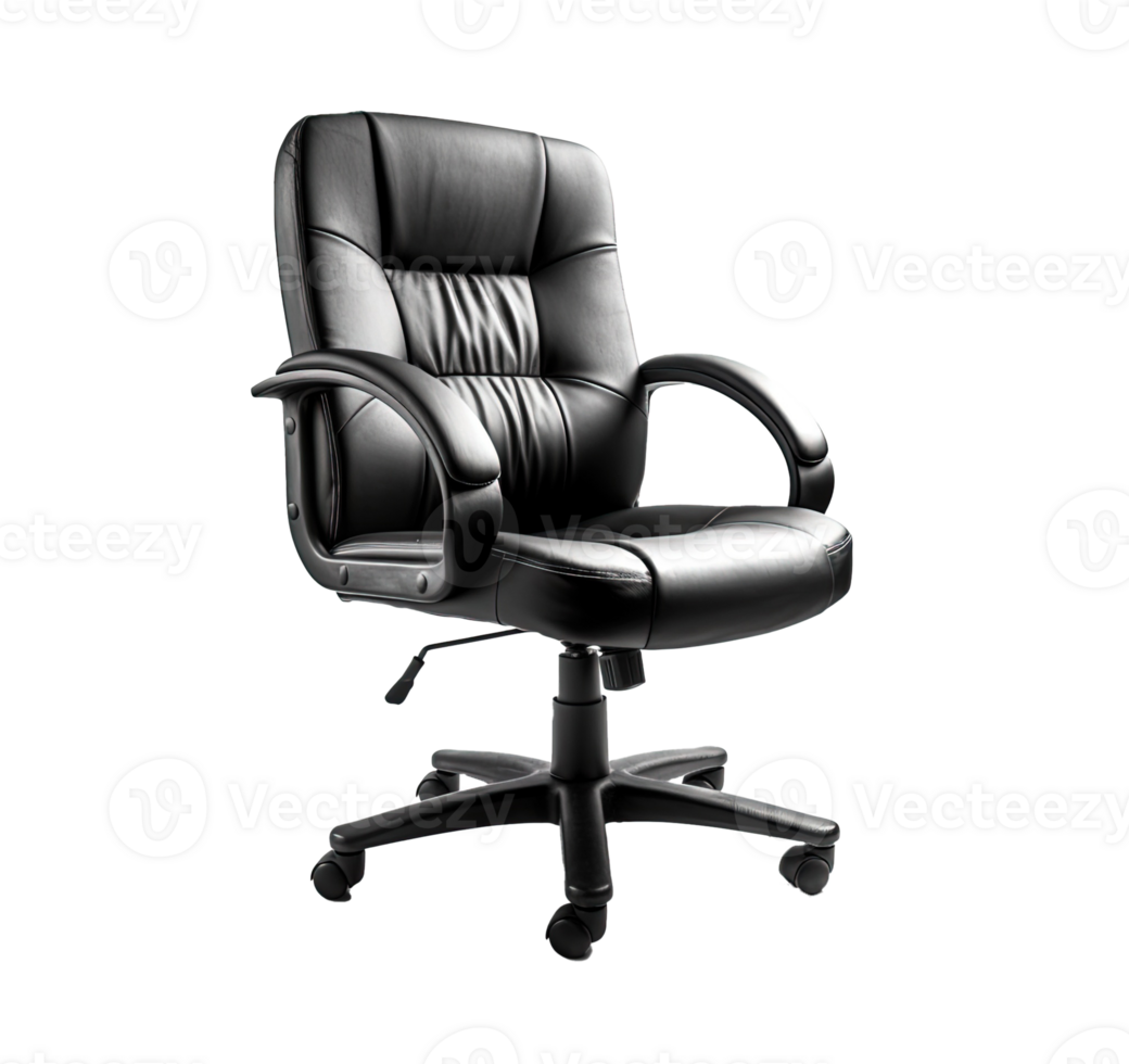 Office chair isolated on transparent background. PNG file, cut out. AI Generated