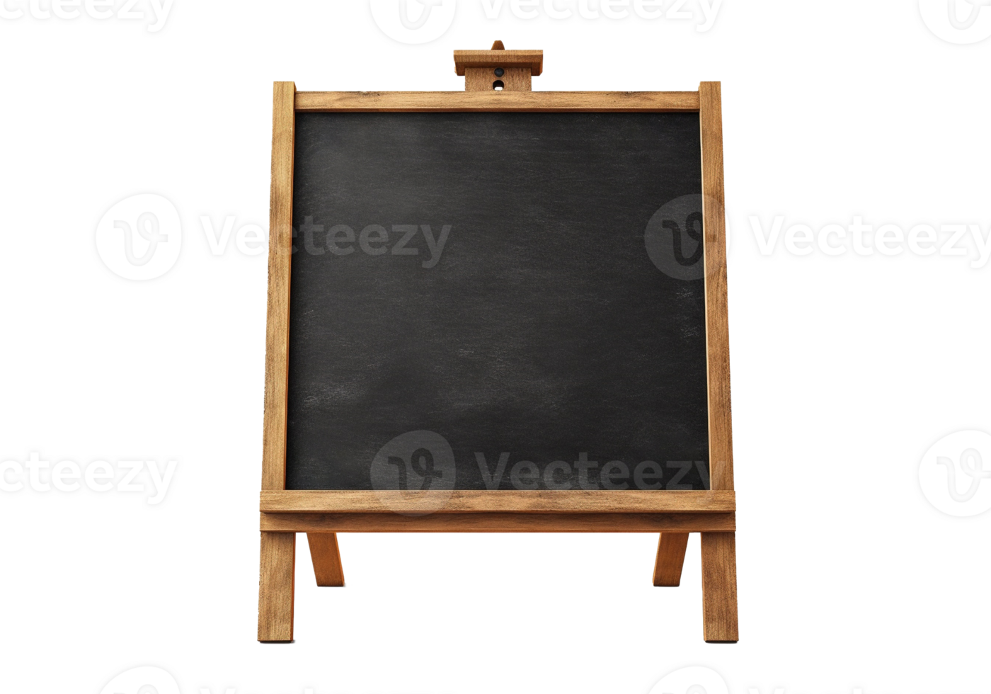 Chalk board isolated on transparent background. blackboard, chalkboard, PNG file, cut out. AI Generated