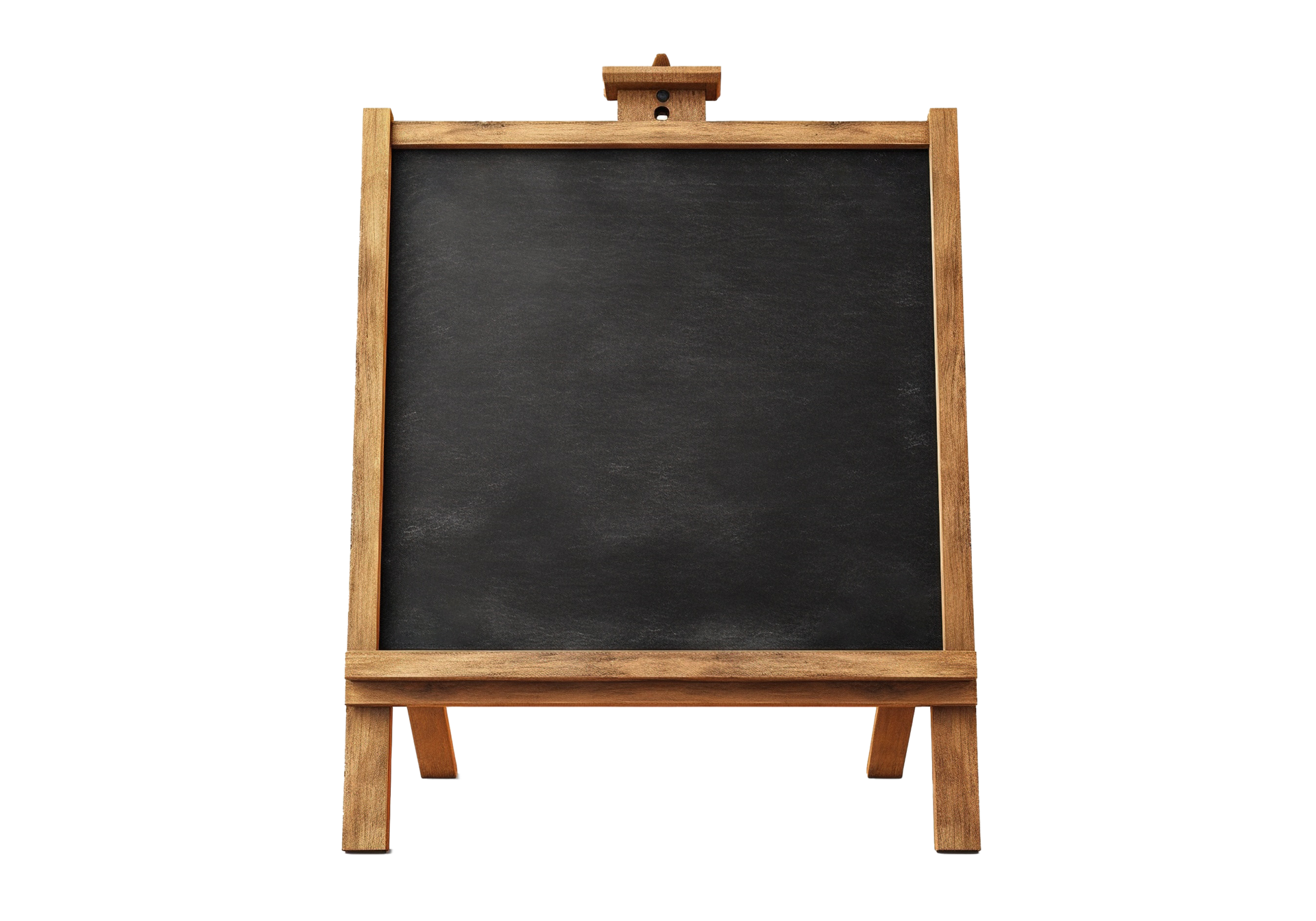 Chalk board isolated on transparent background. blackboard