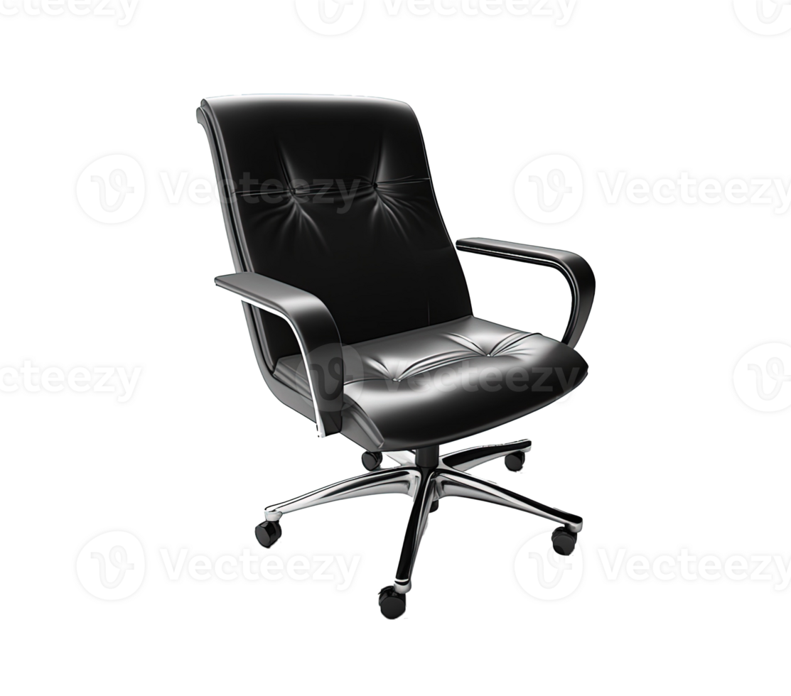 Office chair isolated on transparent background. PNG file, cut out. AI Generated