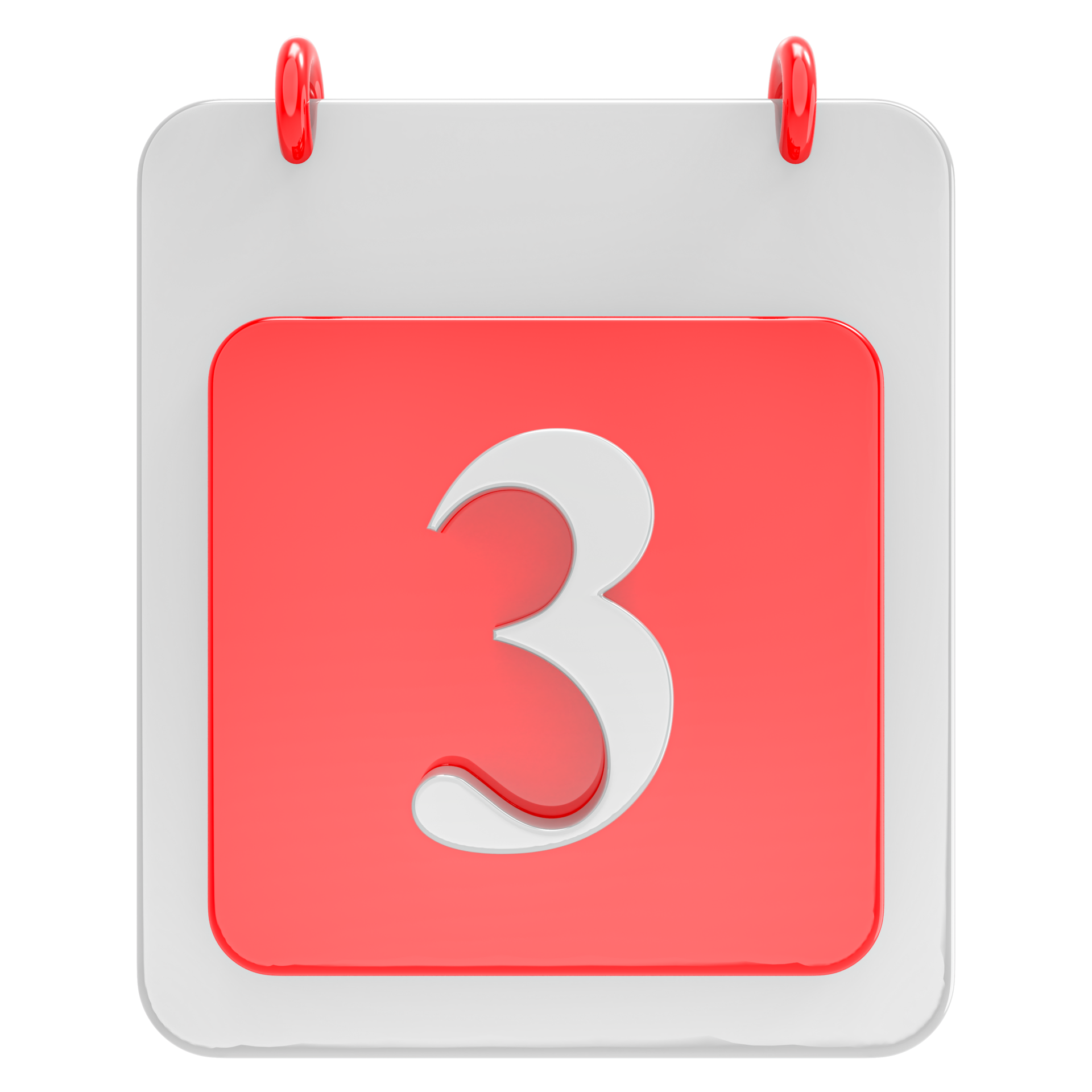 3d Render On Calendar Icon Transparent Background 272 - vrogue.co