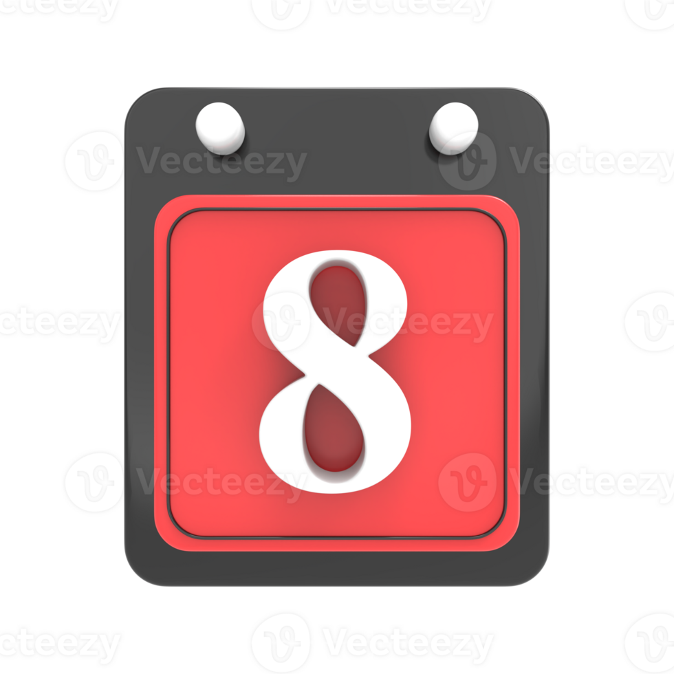 3d rendering of ui icon png