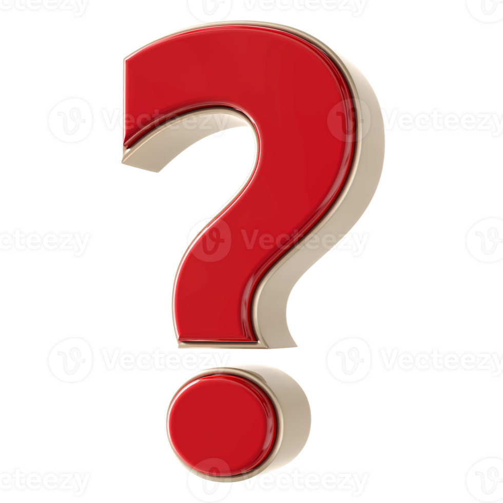 Symbo question mark 3D png