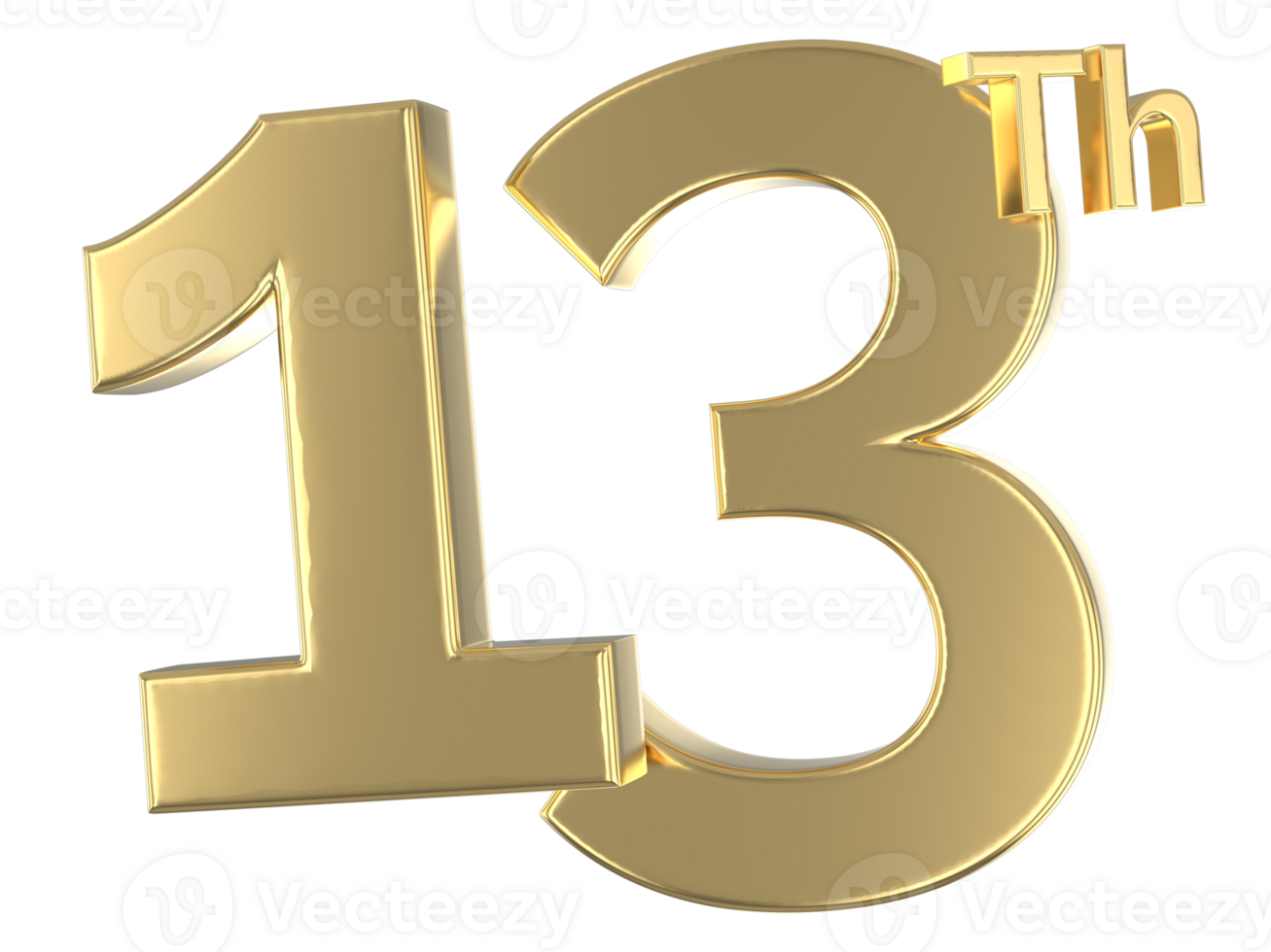 Happy Anniversary Number Gold png