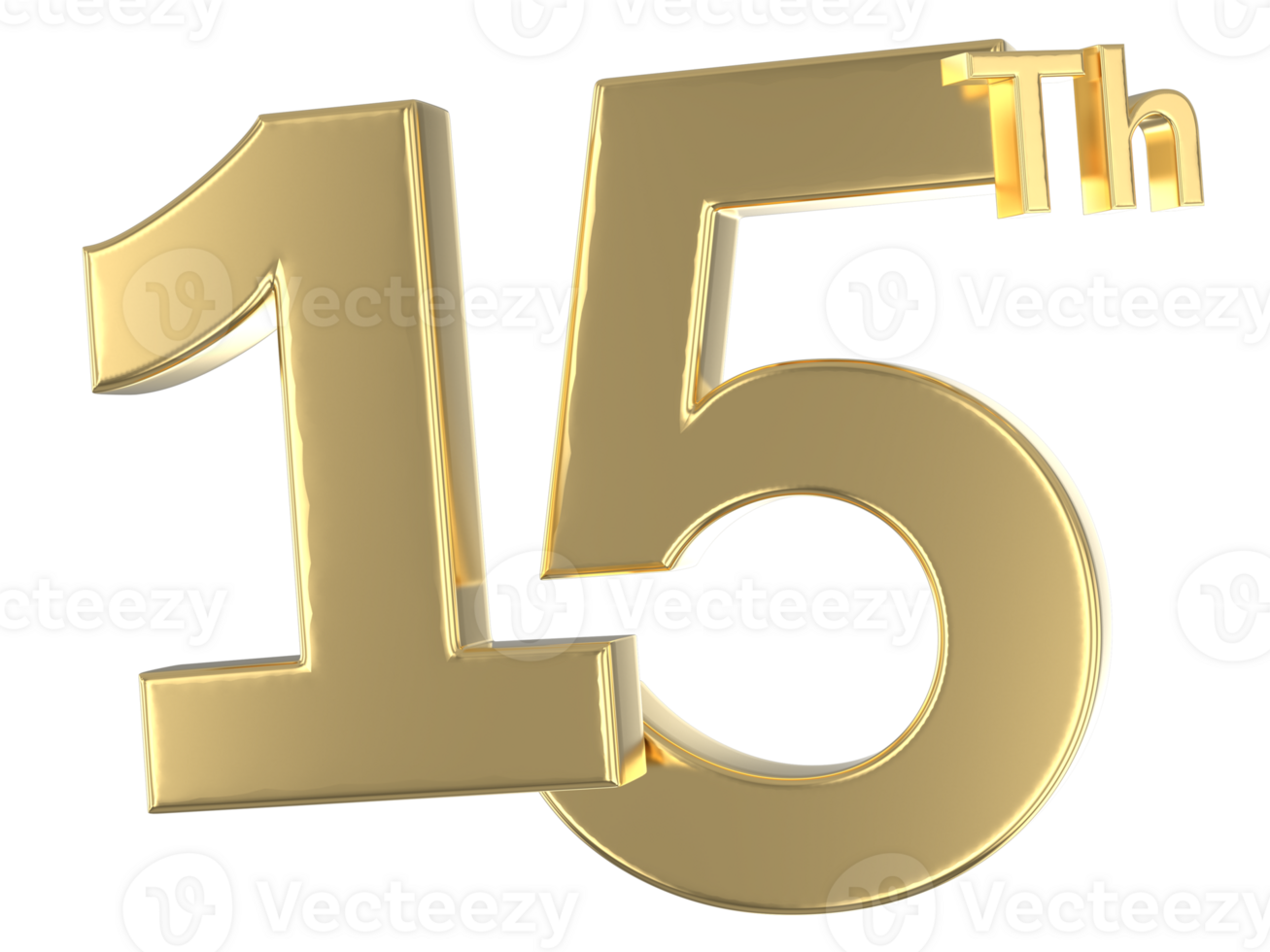 Happy Anniversary Number Gold png