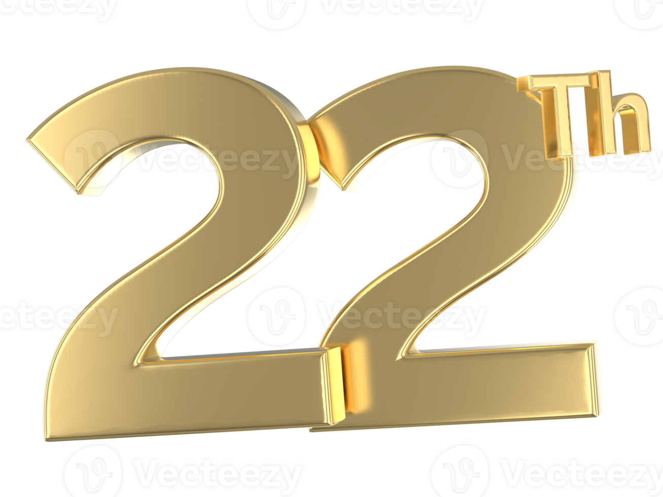 Happy Anniversary Number Gold png