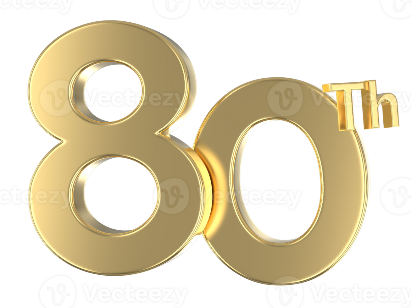 Happy Anniversary Number Gold png