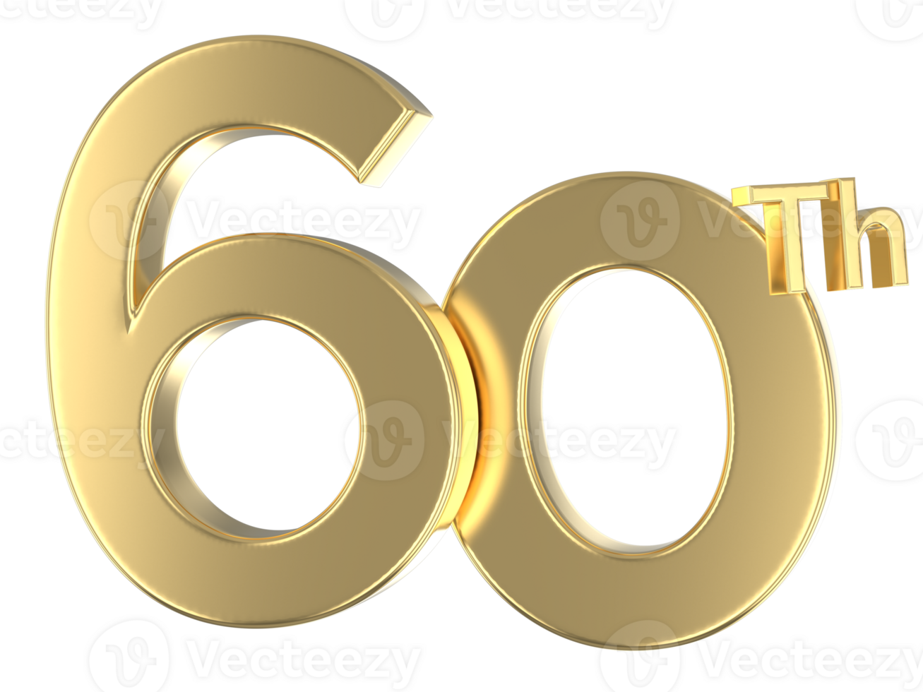 Happy Anniversary Number Gold png