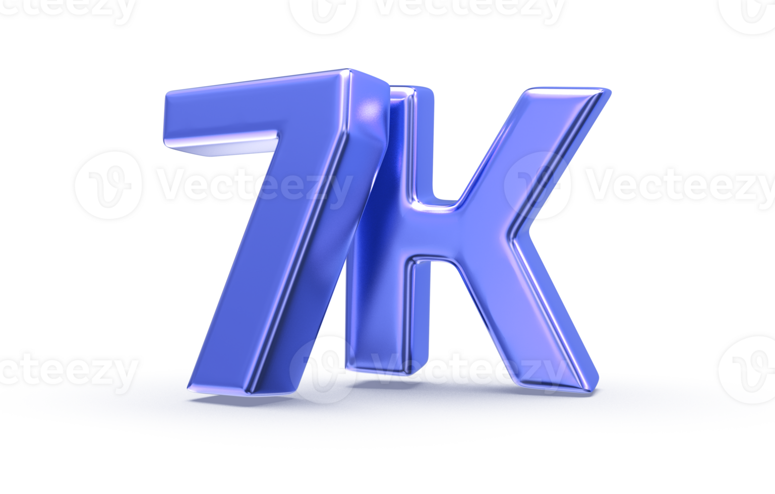 Follow Number 3D Render png