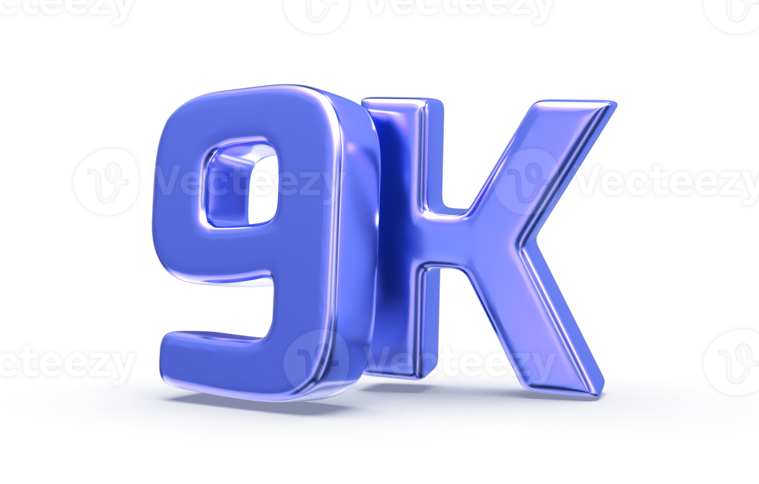 Follow Number 3D Render png