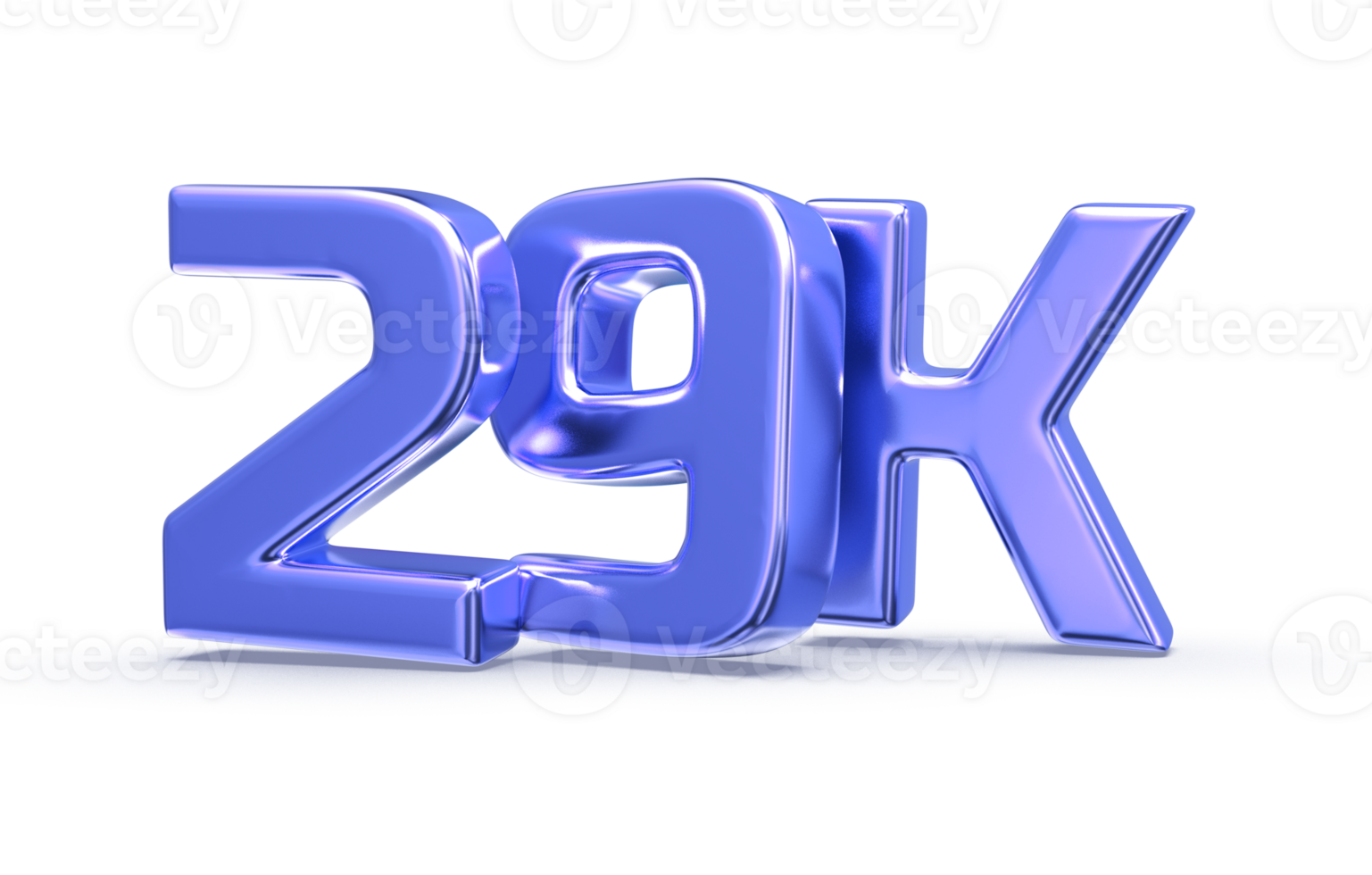 Follow Number 3D Render png