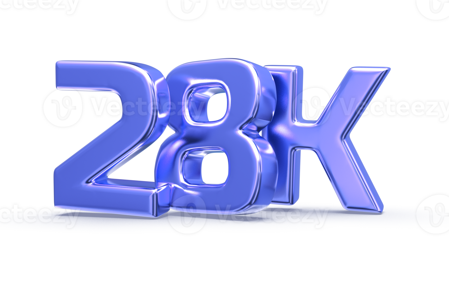 Follow Number 3D Render png