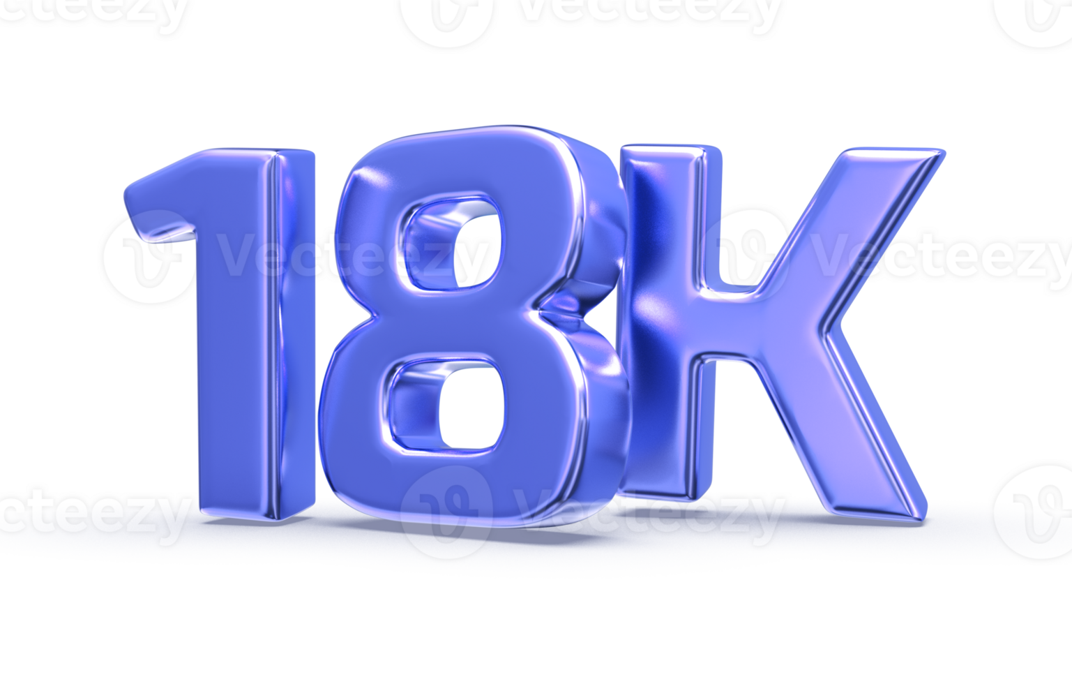 Follow Number 3D Render png