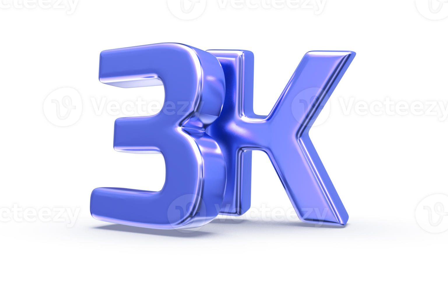 Follow Number 3D Render png