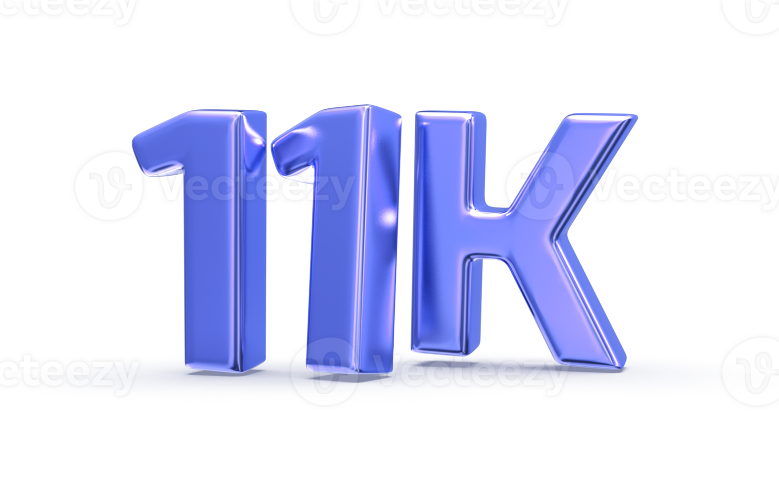 Follow Number 3D Render png