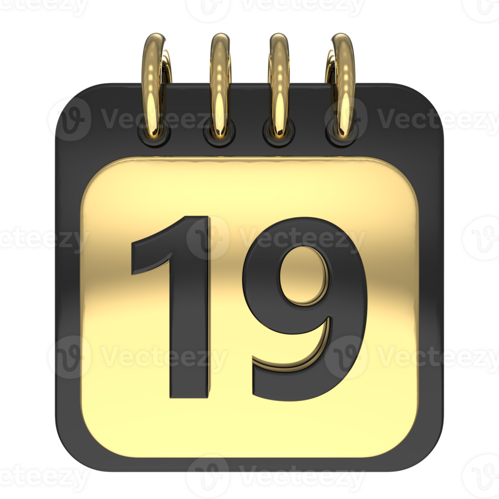 calendrier 3d rendre transparence png