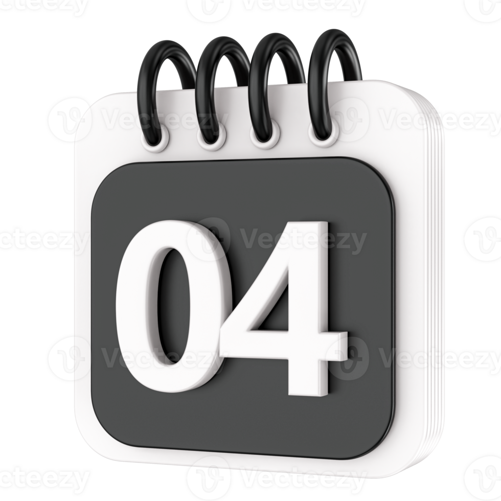 Calendar 3d render transparency 27256068 PNG