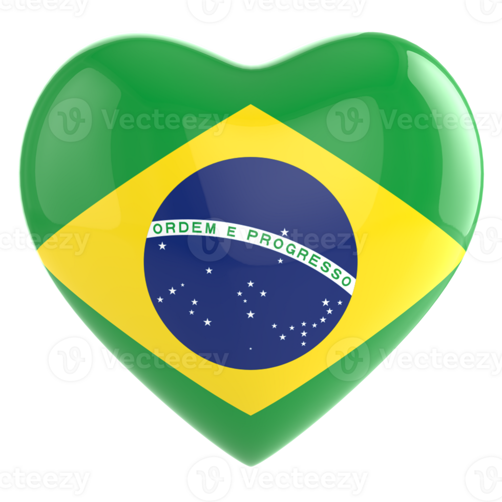 brazil flag heart png