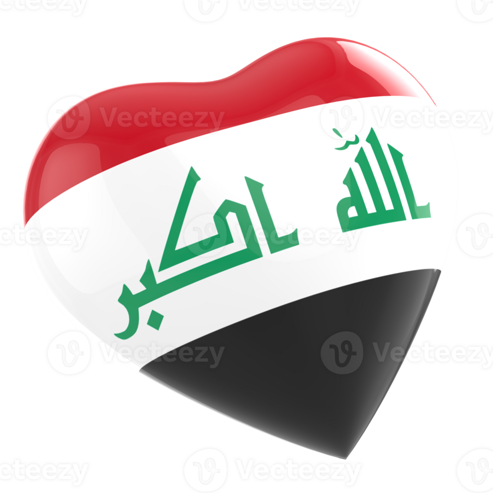 flag of iraq heart icon png
