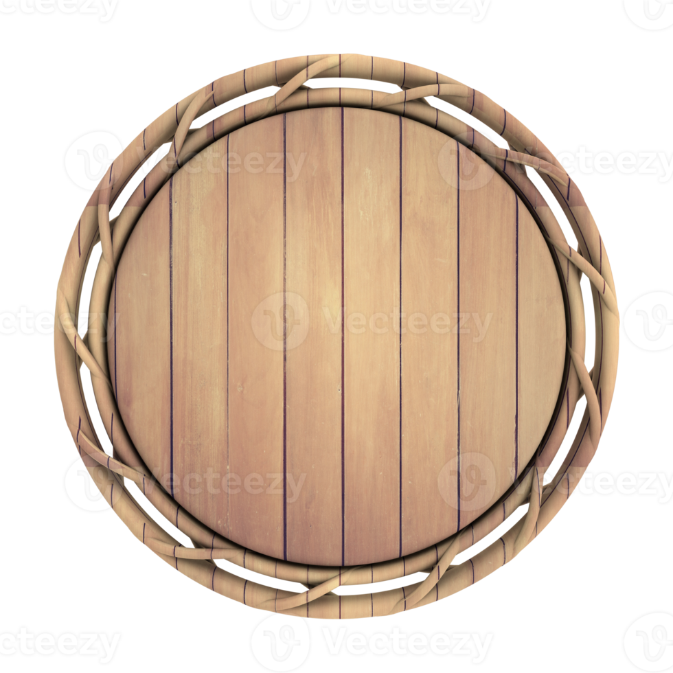 wood sign 3d render transparency png