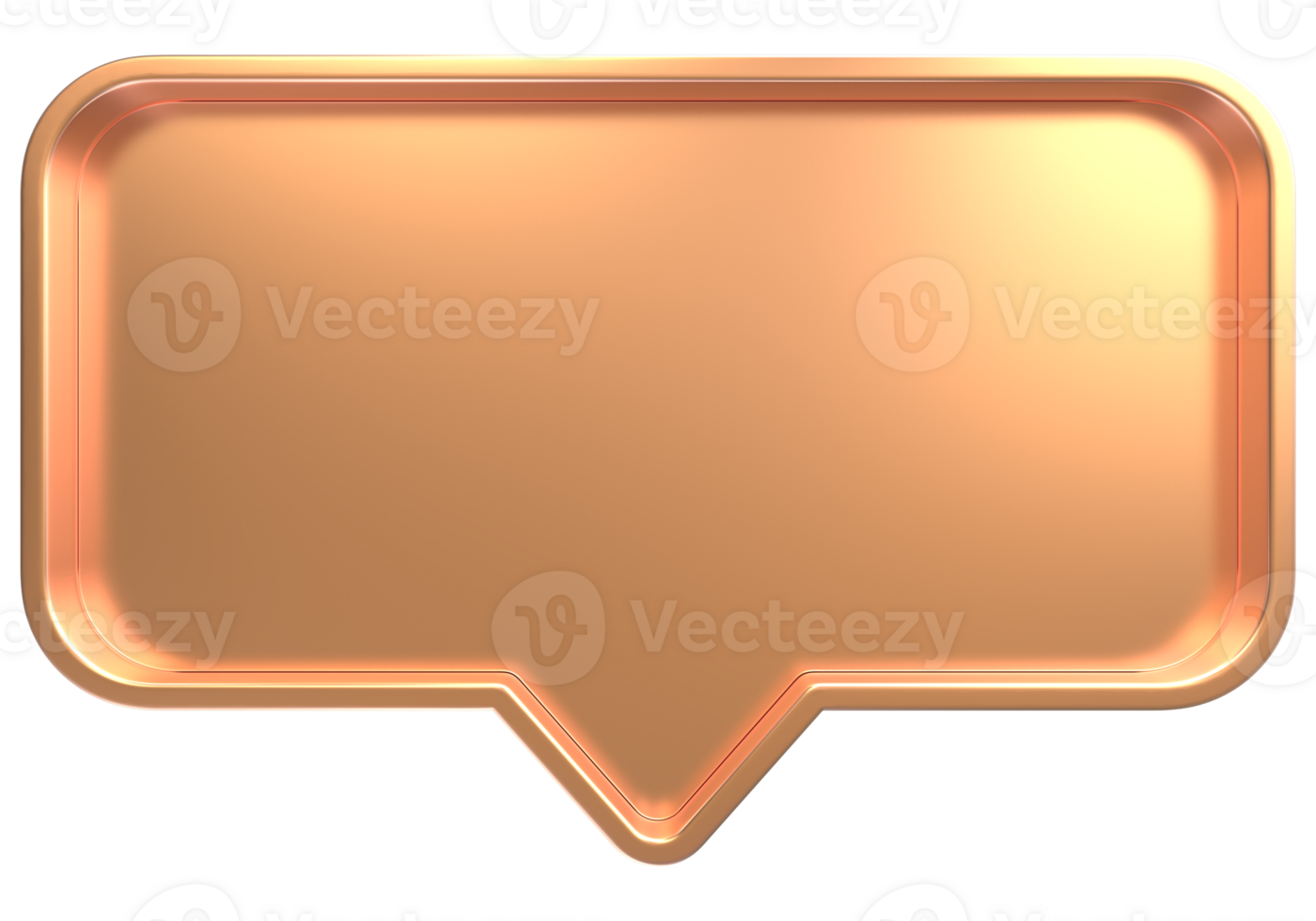 a gold speech bubble icon on a transparent background png
