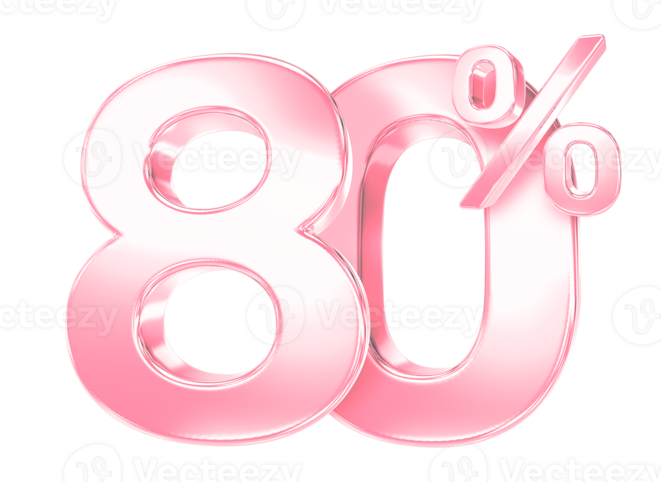 pink percent discount symbol on transparent background png