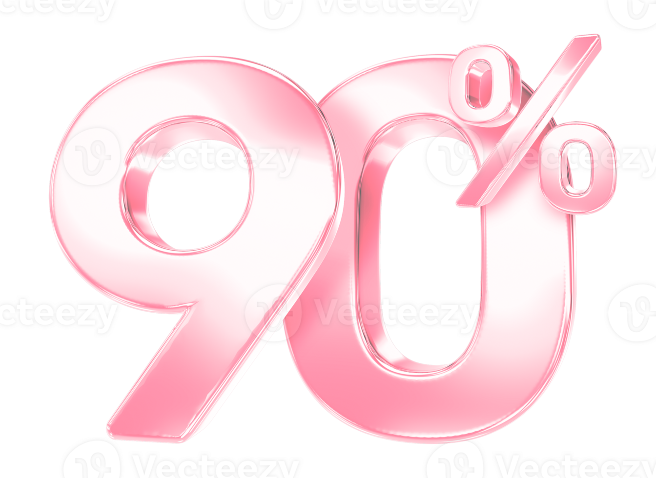 pink percent discount symbol on transparent background png