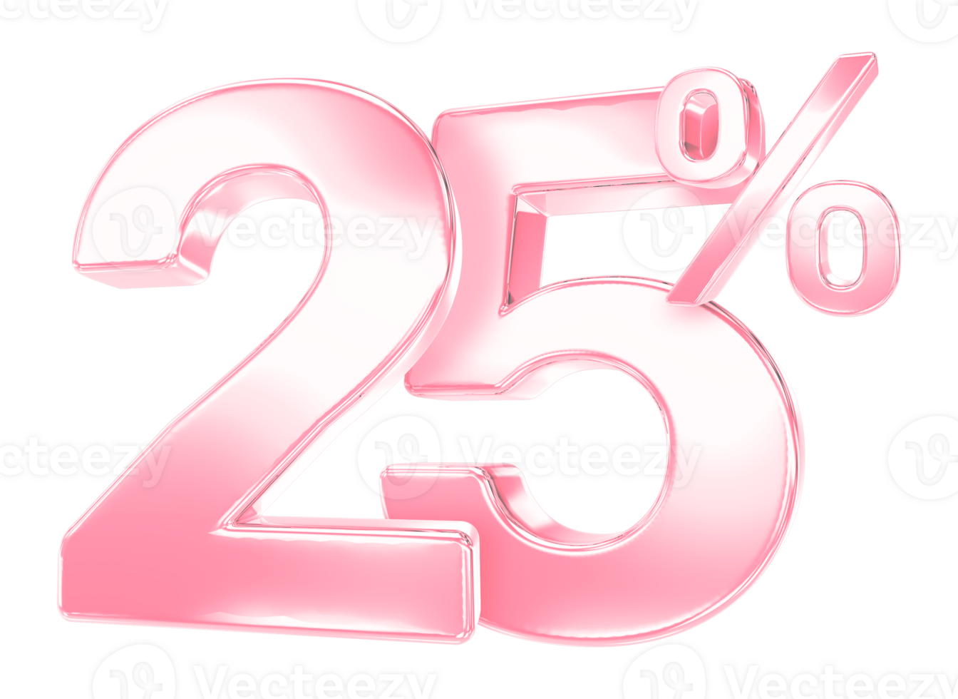 pink percent discount symbol on transparent background png