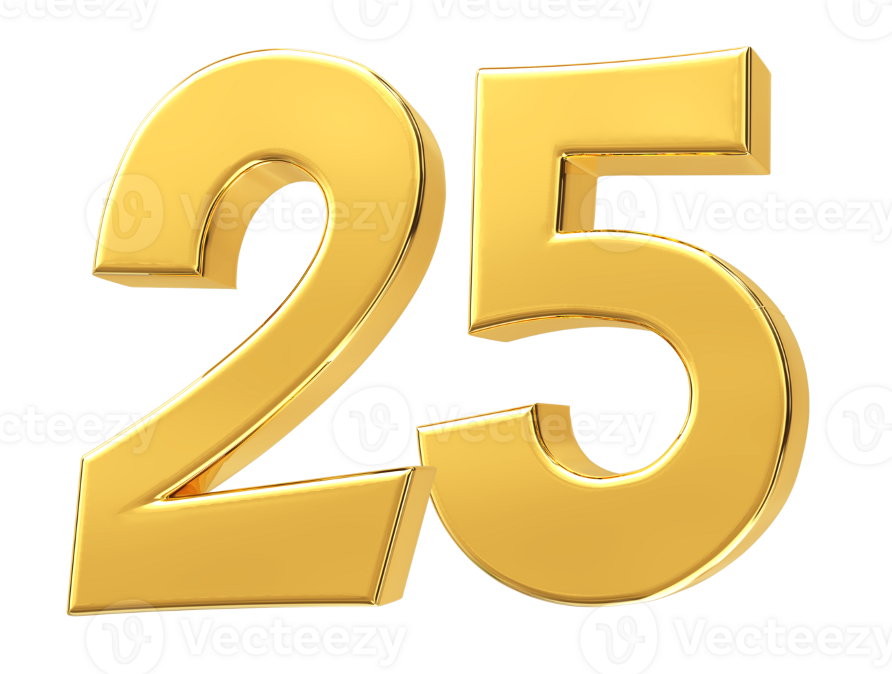 gold number on transparent background png