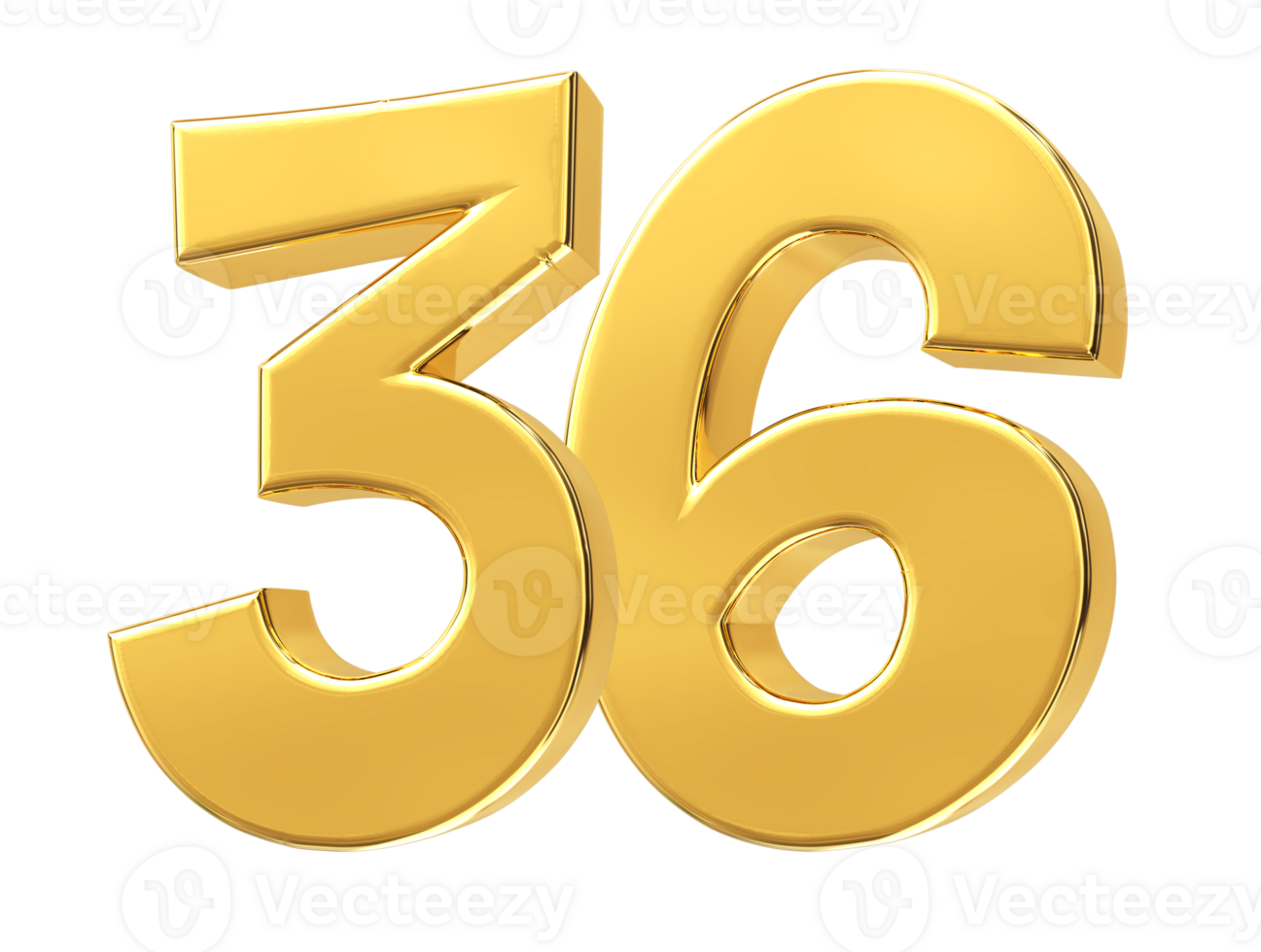 gold number on transparent background png