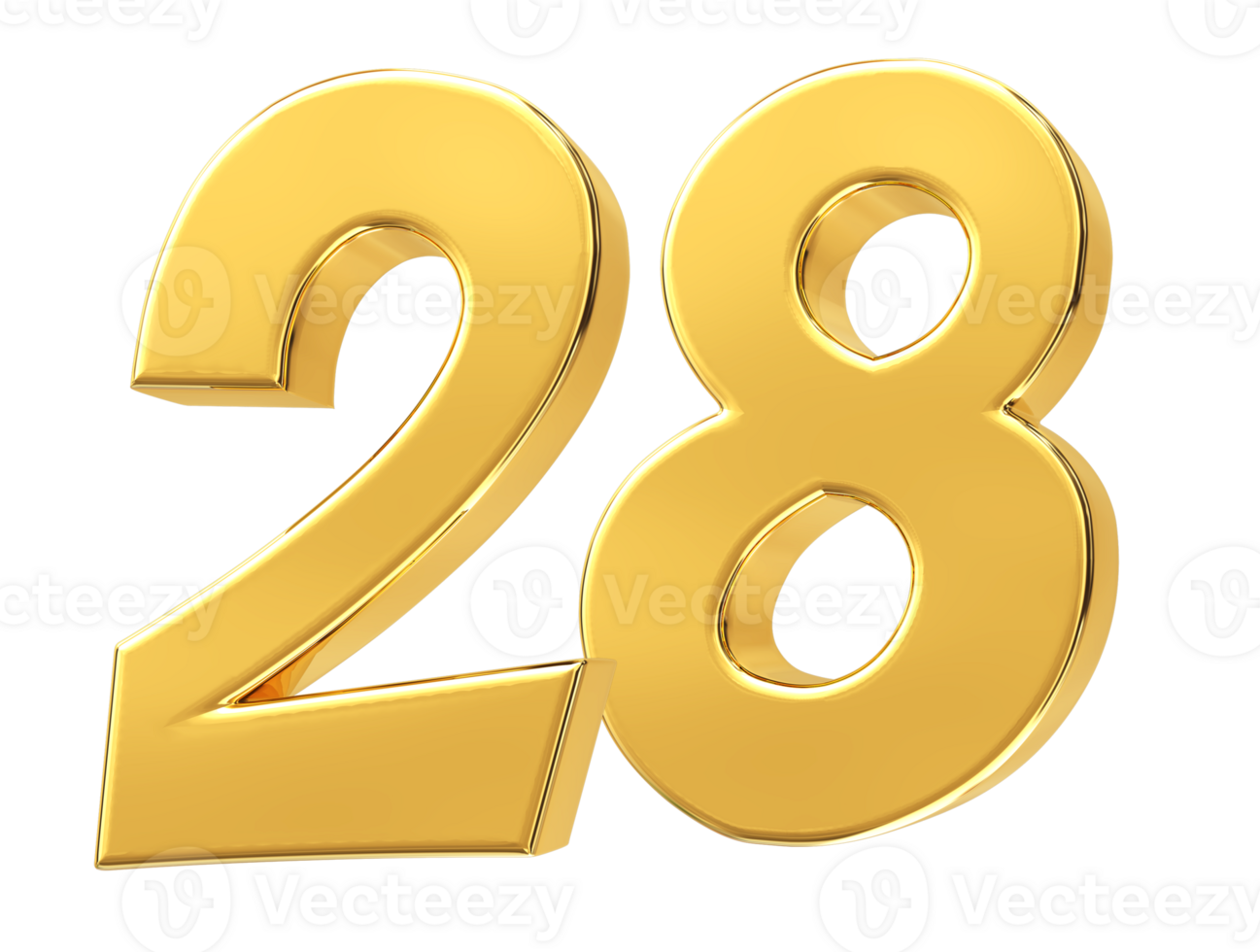 gold number on transparent background png