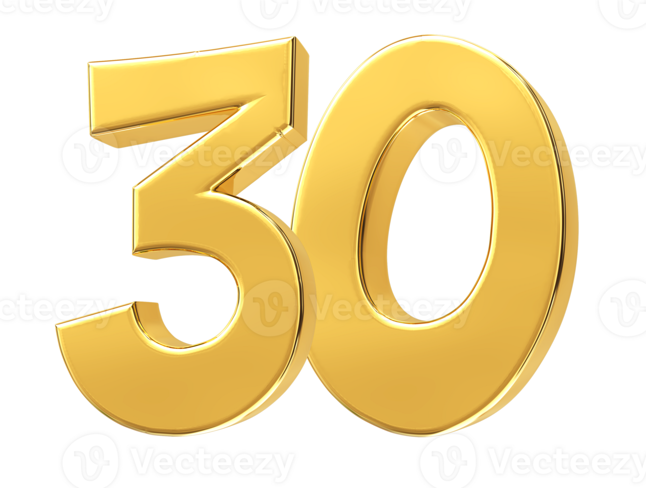 gold number on transparent background png
