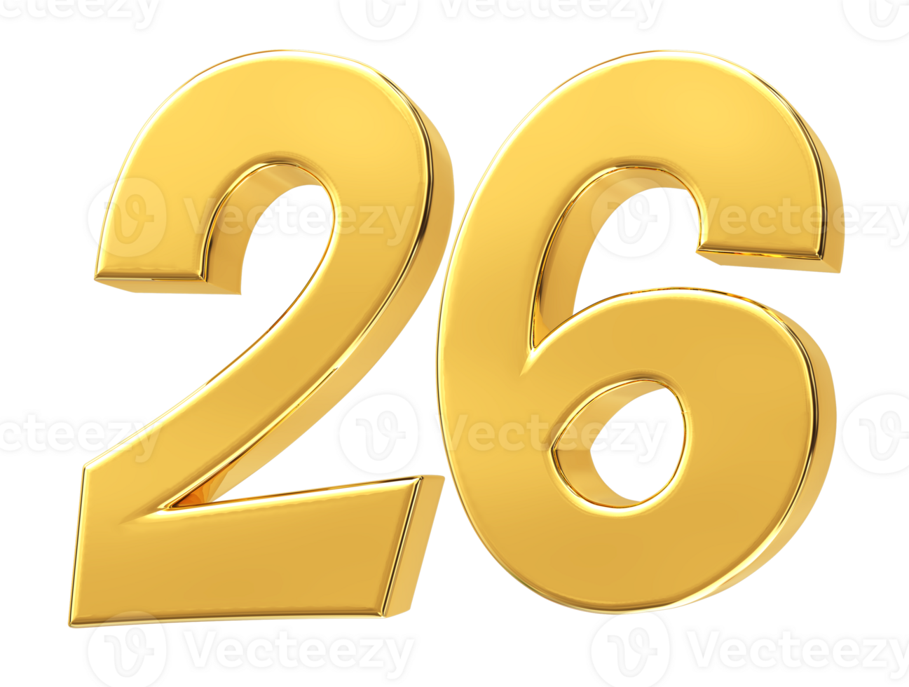 gold number on transparent background png