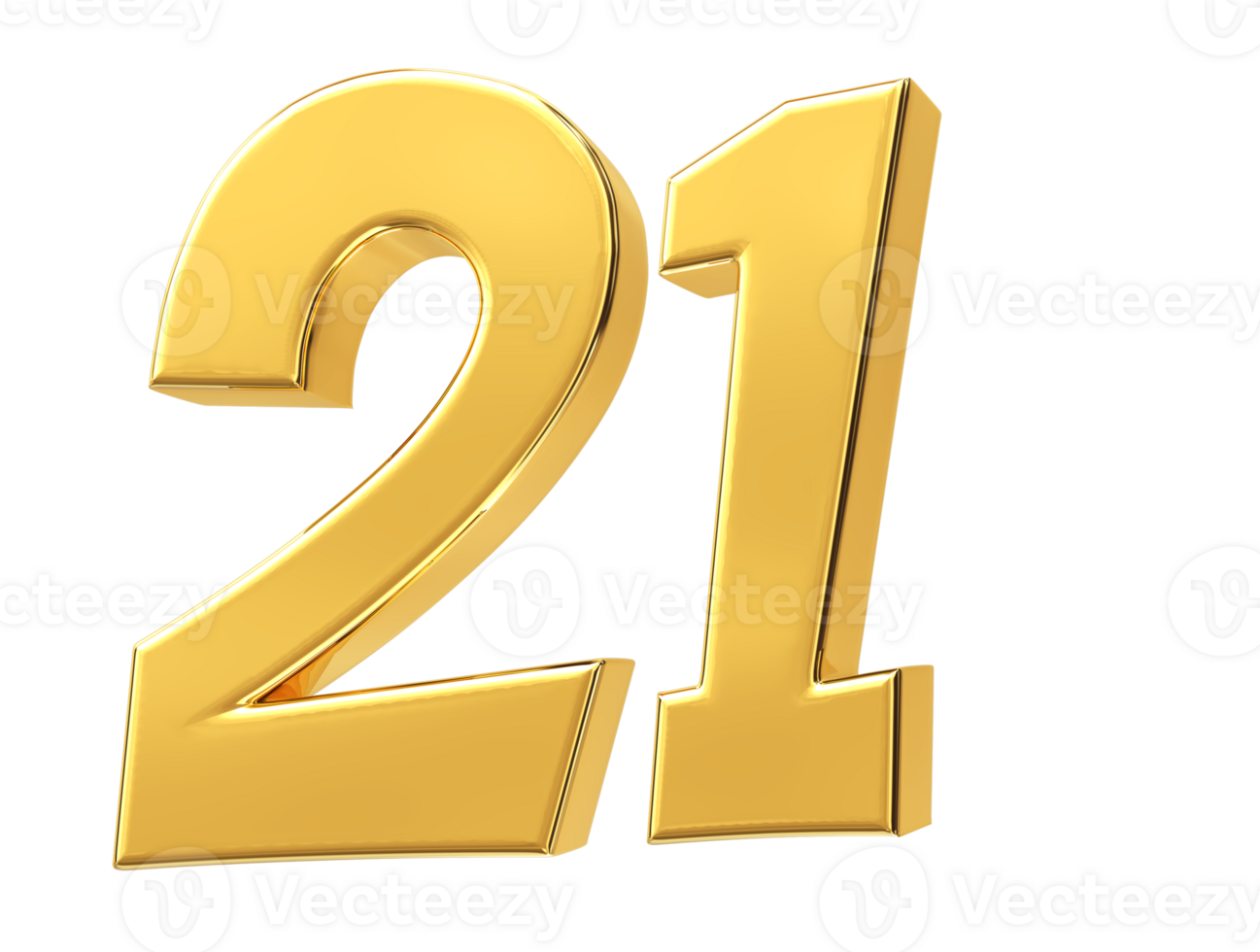 gold number on transparent background png