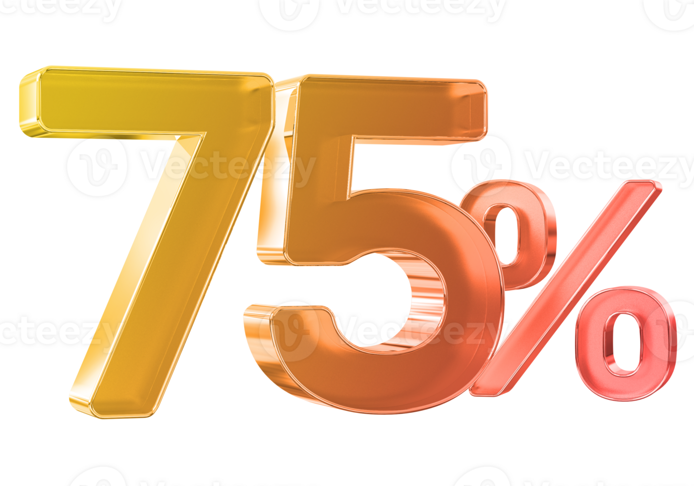 gold number on transparent background png