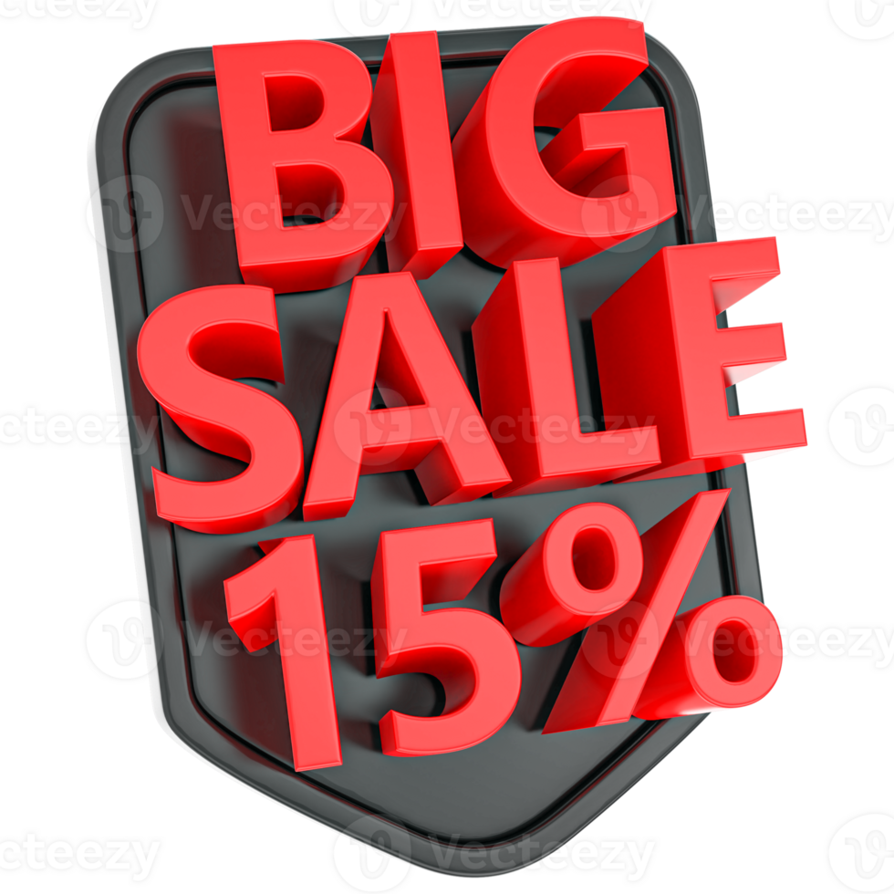 3d render label mega offer sale 3d Illustration png