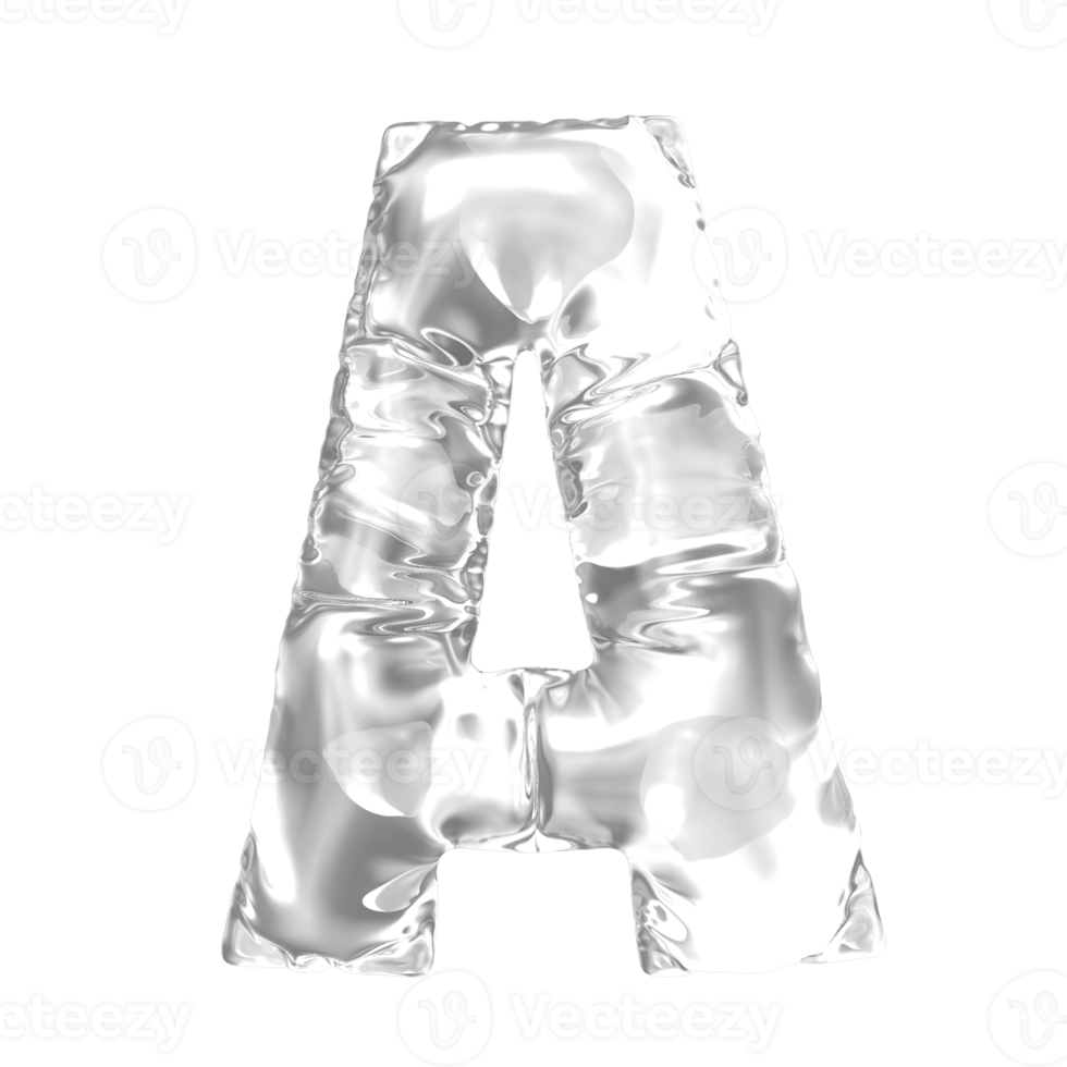 Balloon Number 3D Render png transparent
