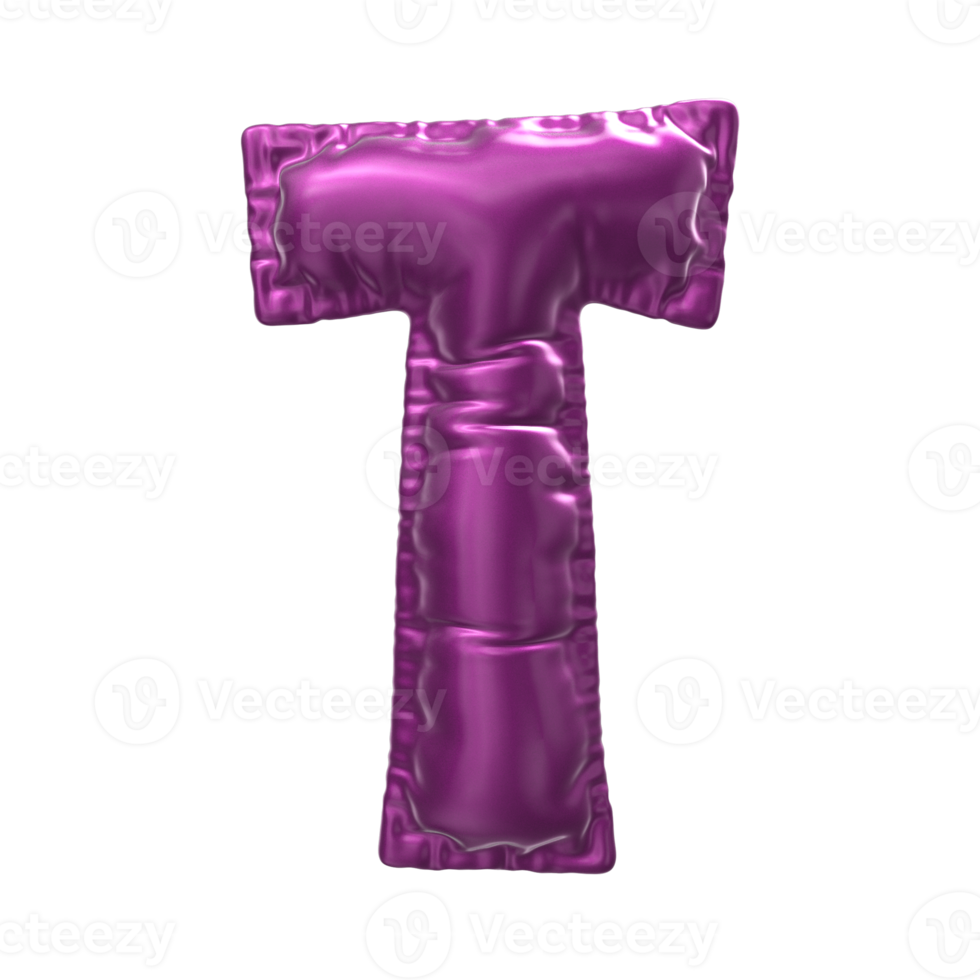 Balloon Number 3D Render png transparent
