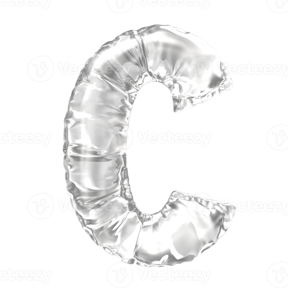 Balloon Number 3D Render png transparent