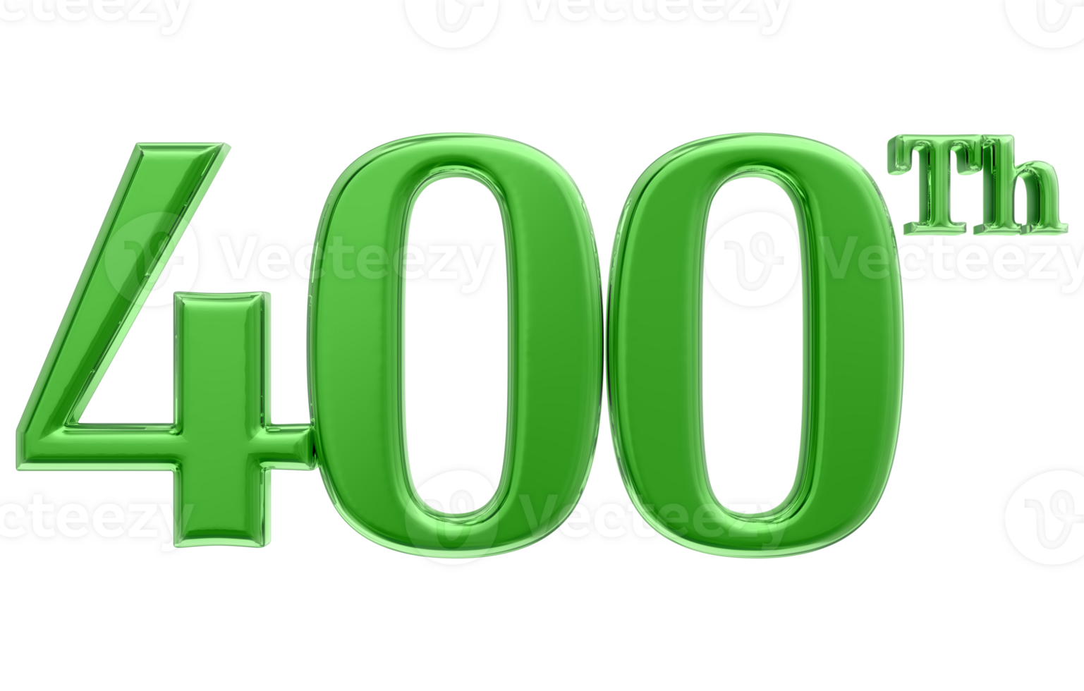 Happy Anniversary Number 3d render transparency png