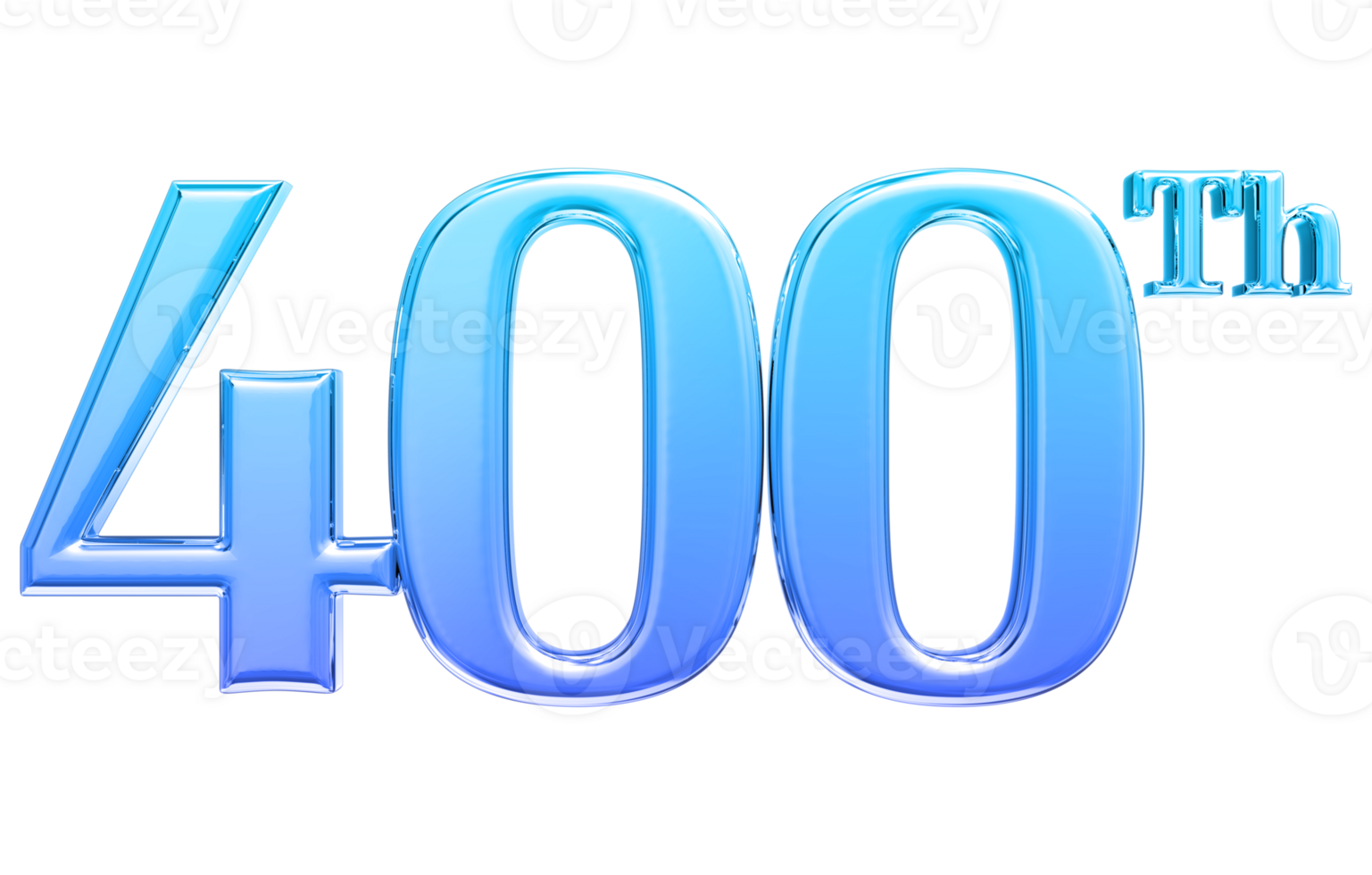 Happy Anniversary Number 3d render transparency png